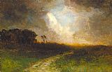 landscape, man on horse by Edward Mitchell Bannister